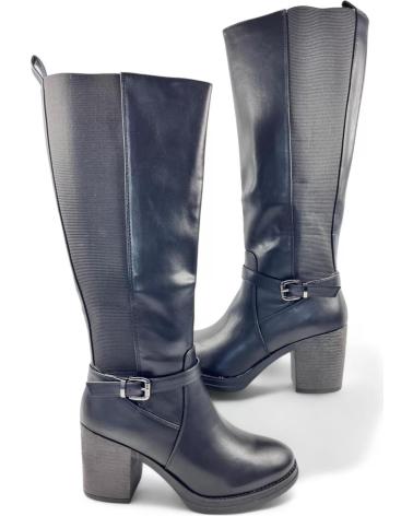 Botas de Mulher TIMBOS BOTA TACON DE MUJER 130949 NEGRO