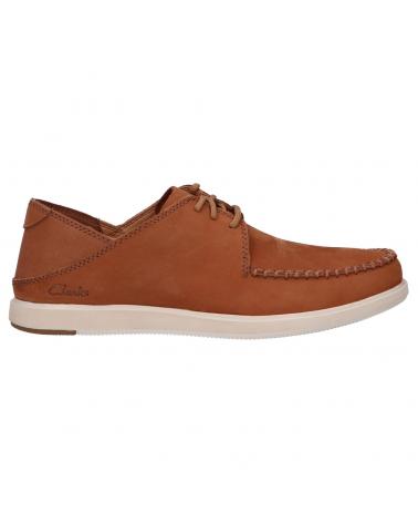 Chaussures pour Homme CLARKS 26165980 BRATTON TIE DARK TAN NUBUCK