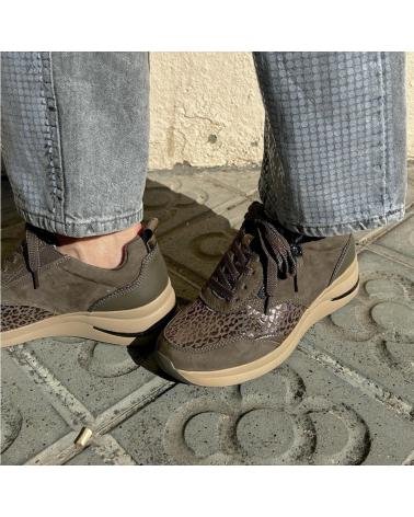 Sportif pour Femme TAMARIS 83714 NUBUCK-LICRA KAKI TAUPE