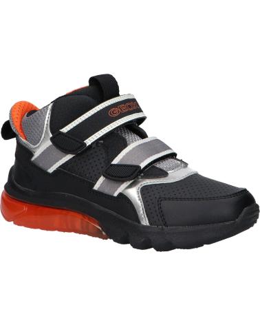 Botas de Niño geox J36LBA 0BUCE J CIBERDRON BOY C0038 BLACK-ORANGE
