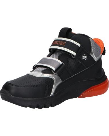 Botas de Niño geox J36LBA 0BUCE J CIBERDRON BOY C0038 BLACK-ORANGE