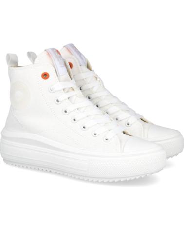 Esportes  de Mulher REFRESH 172722 ZAPATILLAS ALTAS DE LONA BLANCO