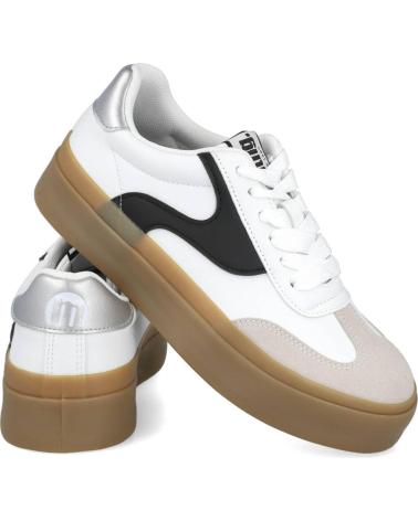 Deportivas de Mujer MTNG 60541-C57256 SKATY ZAPATILLAS DE MUJER BLANCO-NEGRO