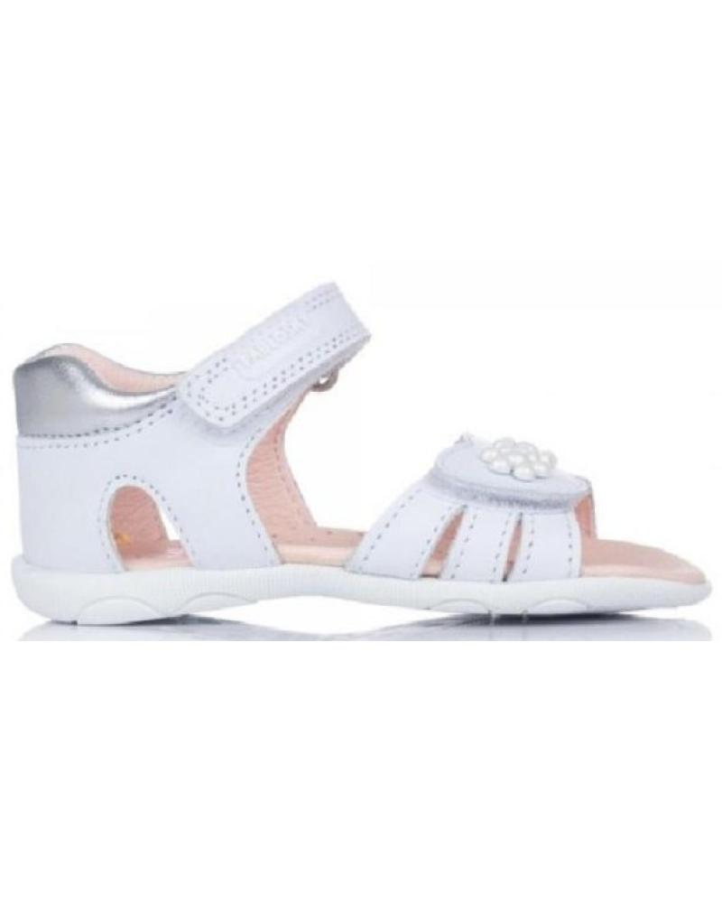 Sandales pour Fille PABLOSKY - SANDALIA BEBE VELCRO PERLITAS BLANCO