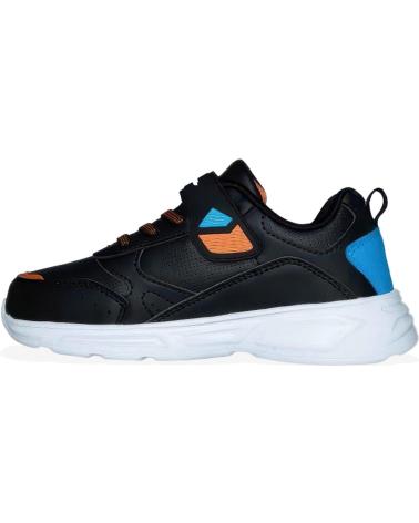 Sportivo per Bambino CHAMPION ZAPATILLAS DEPORTIVAS NIO WAVE PU B PS COLOR AZUL BLAN NEGRO