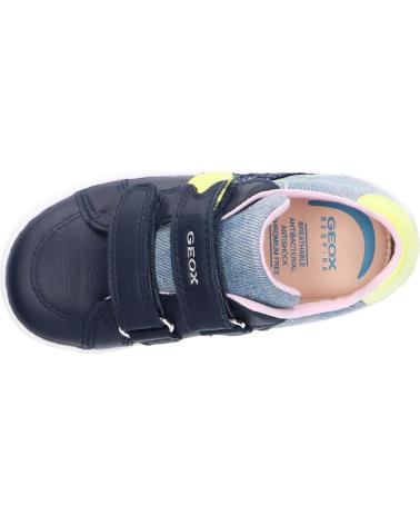 Sapatilhas de Menina e Menino GEOX B15D5A 08513 C4502 NAVY-FLUO YELLOW