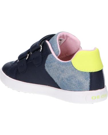 Sapatilhas de Menina e Menino GEOX B15D5A 08513 C4502 NAVY-FLUO YELLOW