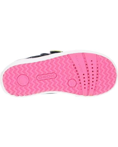 Sapatilhas de Menina e Menino GEOX B15D5A 08513 C4502 NAVY-FLUO YELLOW