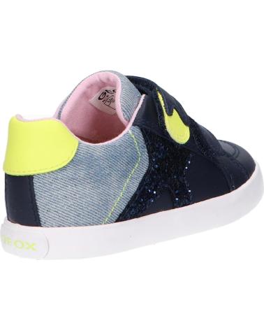Sapatilhas de Menina e Menino GEOX B15D5A 08513 C4502 NAVY-FLUO YELLOW
