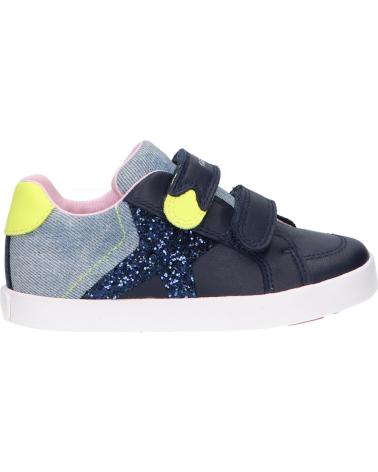 Sapatilhas de Menina e Menino GEOX B15D5A 08513 C4502 NAVY-FLUO YELLOW