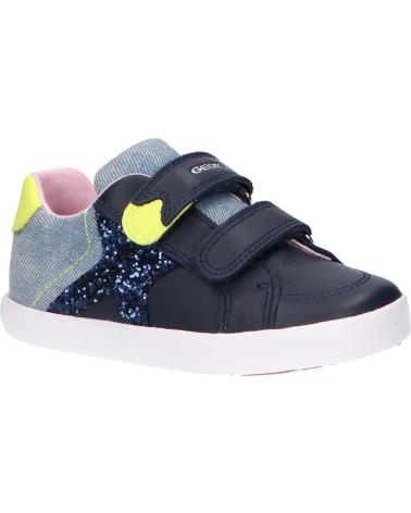 Sapatilhas de Menina e Menino GEOX B15D5A 08513 C4502 NAVY-FLUO YELLOW