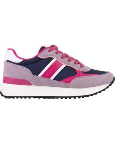 Sportivo per Donna YUMAS SNEAKER MUJER CASUAL PIEL - LILA- PLANTILLA CONFORT MARINO