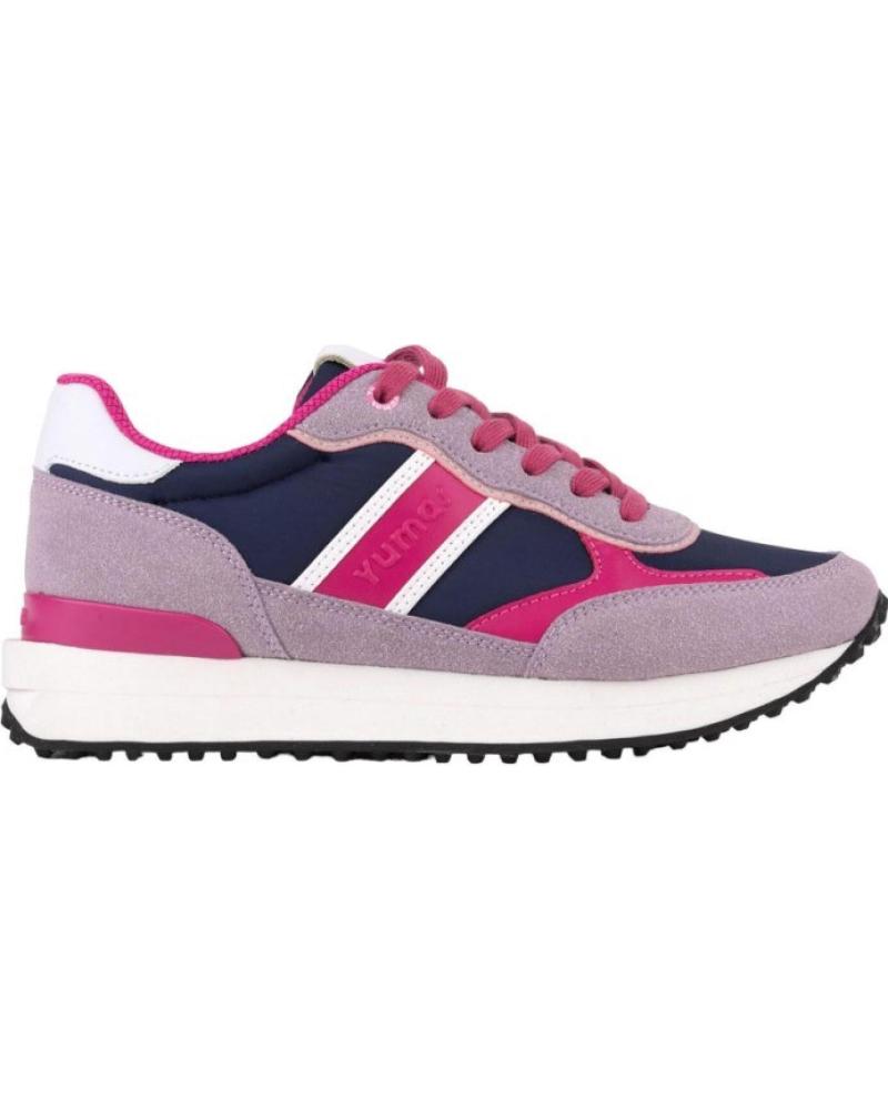 Sportivo per Donna YUMAS SNEAKER MUJER CASUAL PIEL - LILA- PLANTILLA CONFORT MARINO