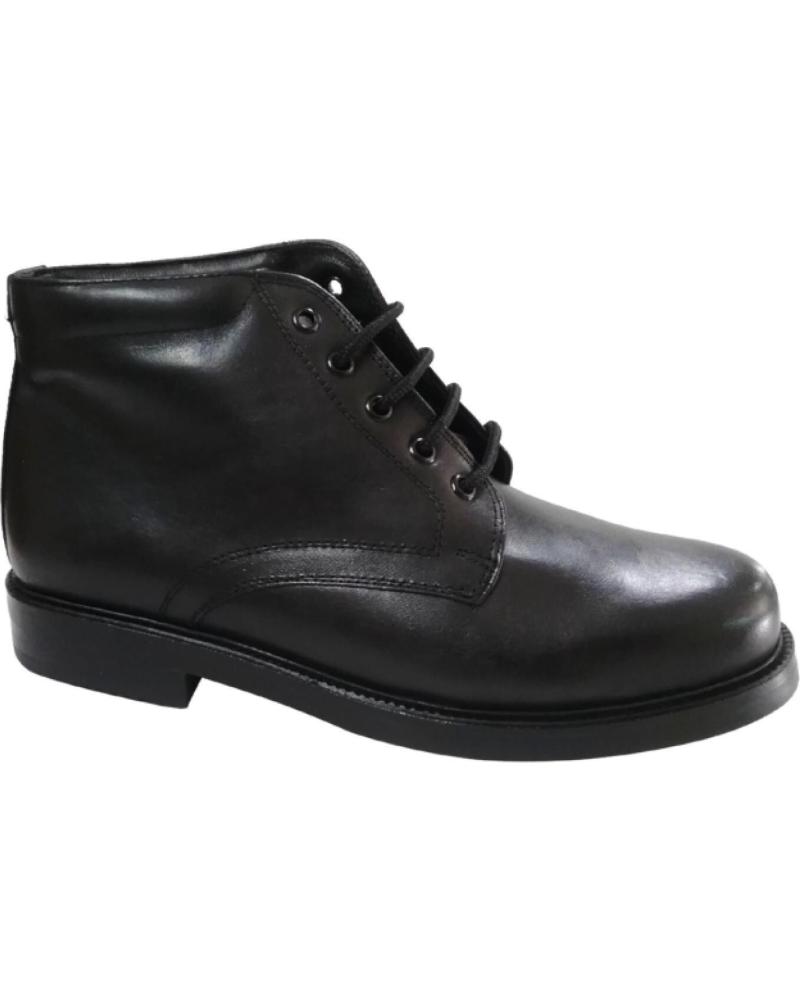 Bottines pour Homme CALZADOS ALMENA BOTA CABALLERO CORDONES FORRO PIEL NEGRO