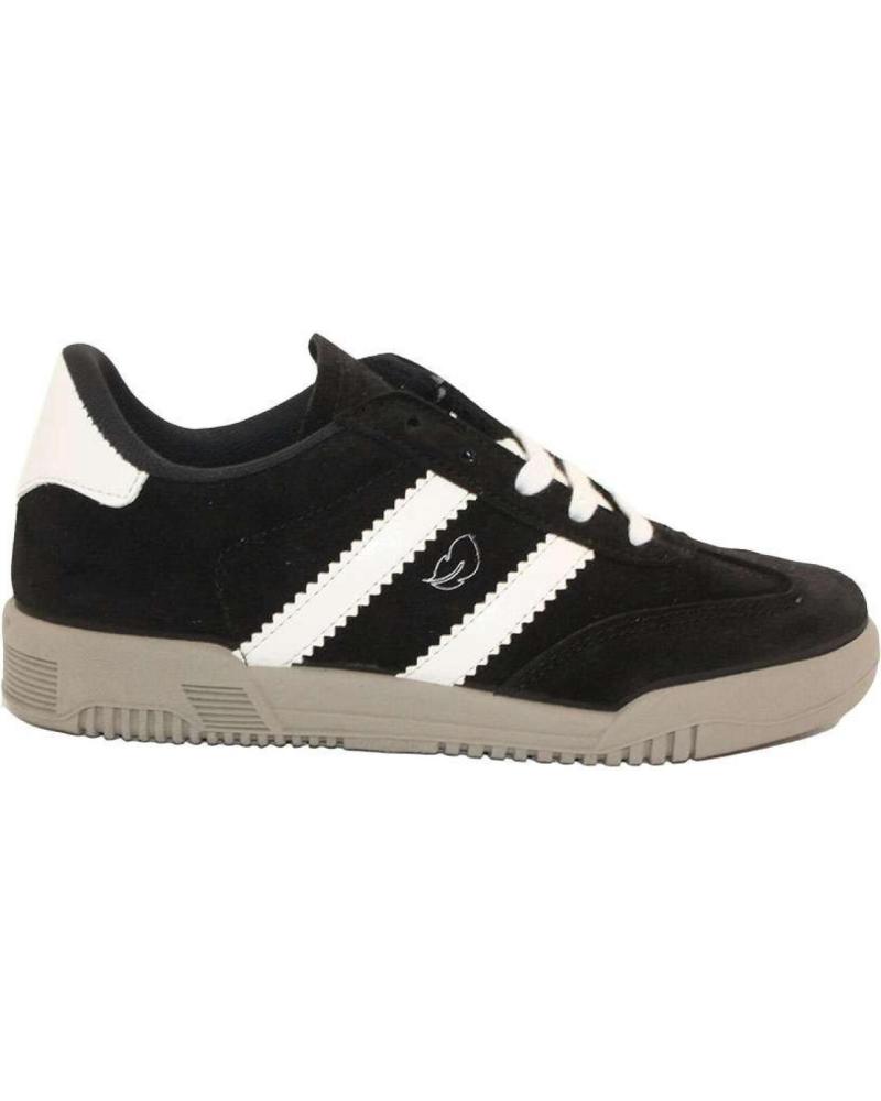 Sportivo per Donna ROAL ZAPATILLA DEPORTIVA PLUMAFLEX LIGERA PIEL SERRAJE A35010 NEG NEGRO