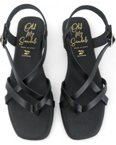Sandales pour Femme OH MY SANDALS SANDALIA ESCLAVA PIEL 5317 NEGRO