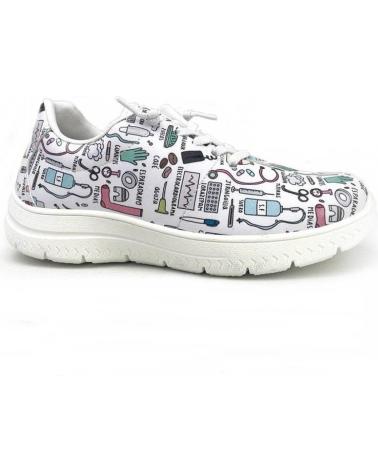 Sportivo per Donna CALZADOS ALMENA FLOSSY 332 DEPORTIVA SANITARIA BLANCO