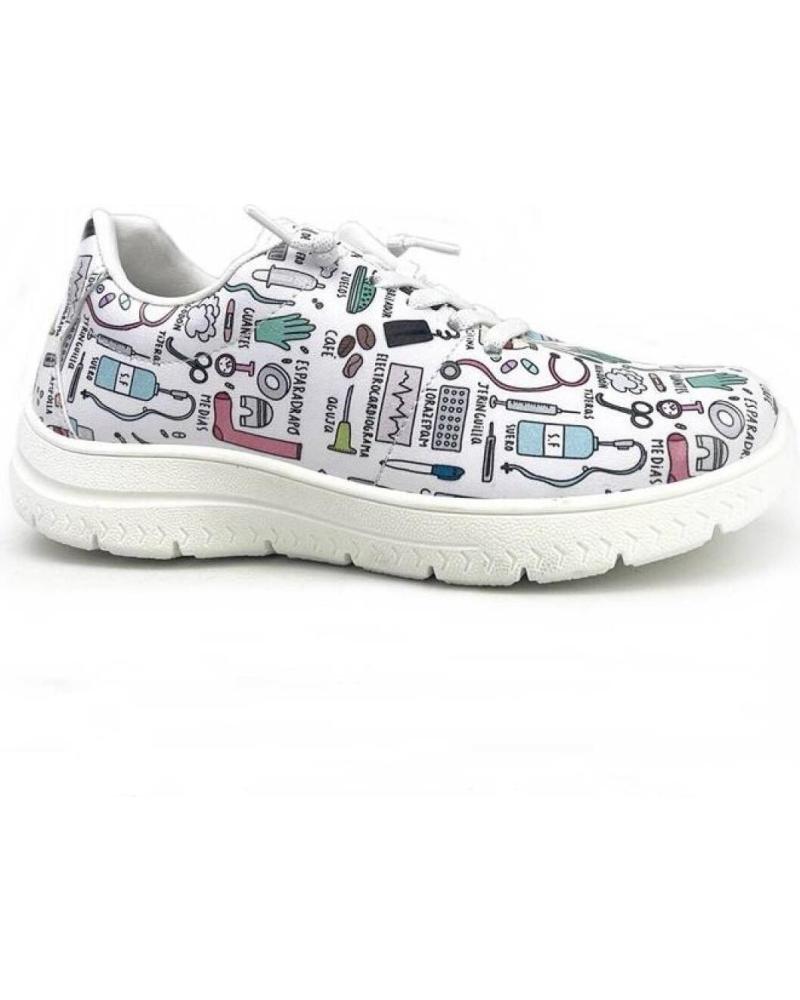 Sportivo per Donna CALZADOS ALMENA FLOSSY 332 DEPORTIVA SANITARIA BLANCO