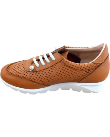 Woman shoes CALZADOS ALMENA ZAPATO DEPORTIVO MUJER PIEL CAMEL