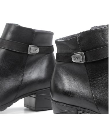 Botins de Mulher FLUCHOS BOTIN PIEL NEGRO CONFORT NEGRO NEGRO