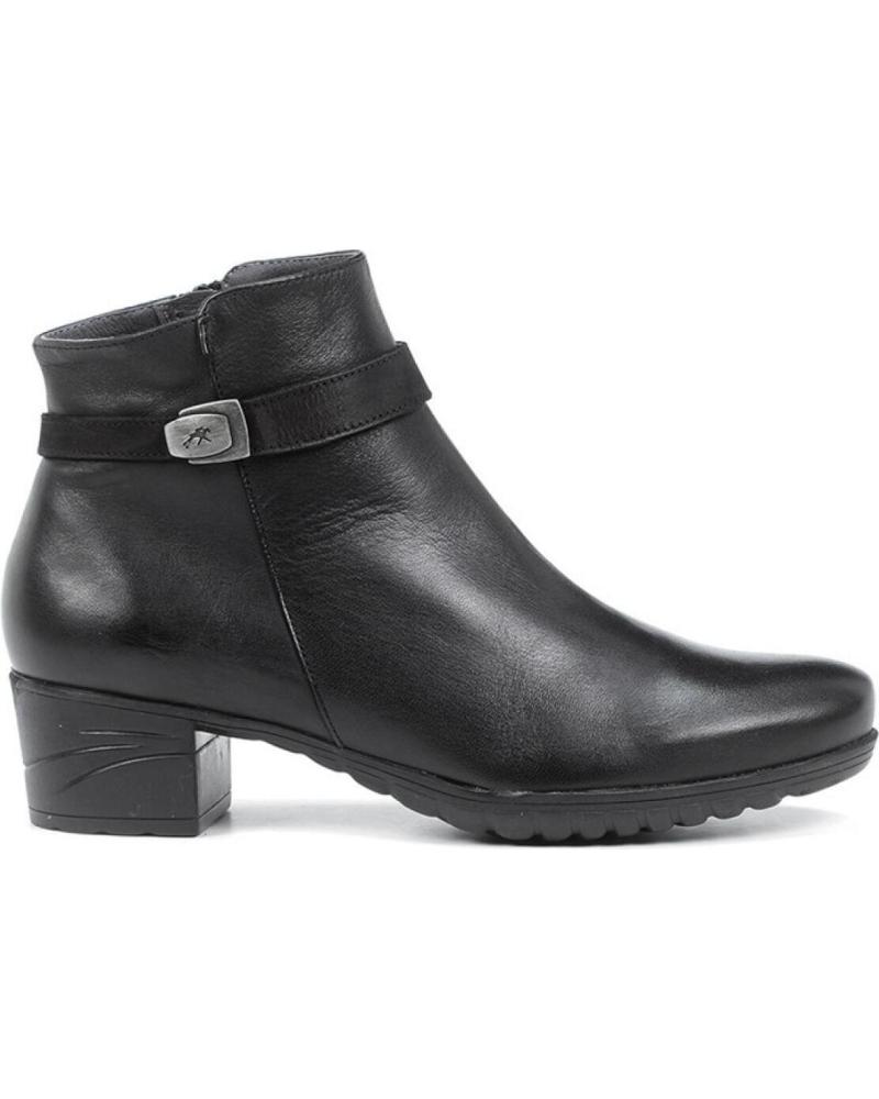 Botins de Mulher FLUCHOS BOTIN PIEL NEGRO CONFORT NEGRO NEGRO