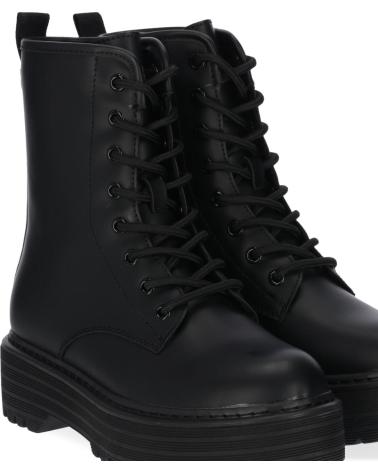 Botins de Mulher CHIKA10 BOTIN SENORA MILITAR NEGRO