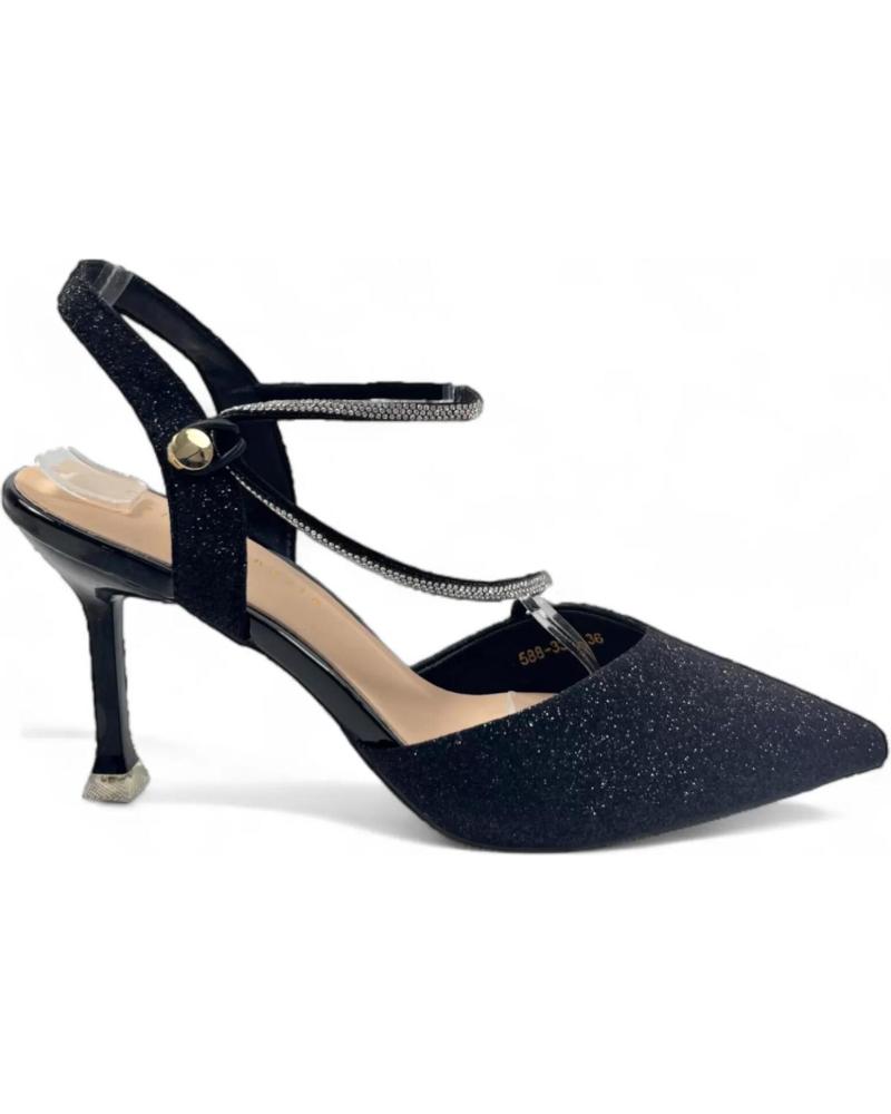 Zapatos de tacón per Donna TIMBOS SANDALIA TACON FIESTA DE MUJER 130989 NEGRO