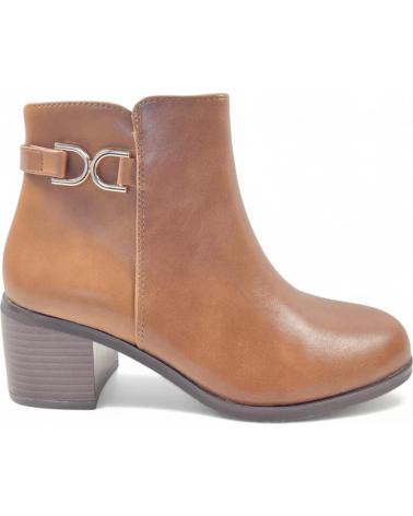 Botins de Mulher TIMBOS BOTIN TACON DE MUJER KAKI 130995 MARRóN