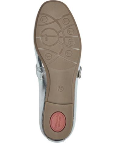 Woman Flat shoes TAMARIS 82107 PIEL PLATA