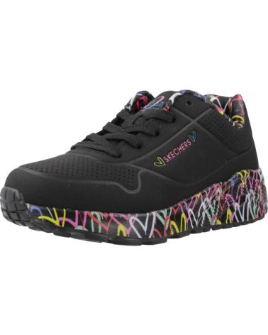 Sneaker für Mädchen SKECHERS ZAPATILLAS NINA MODELO UNO LITE COLOR NEGRO BKMT
