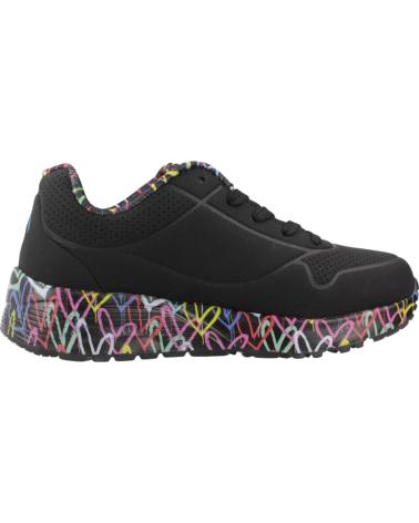 Sneaker für Mädchen SKECHERS ZAPATILLAS NINA MODELO UNO LITE COLOR NEGRO BKMT