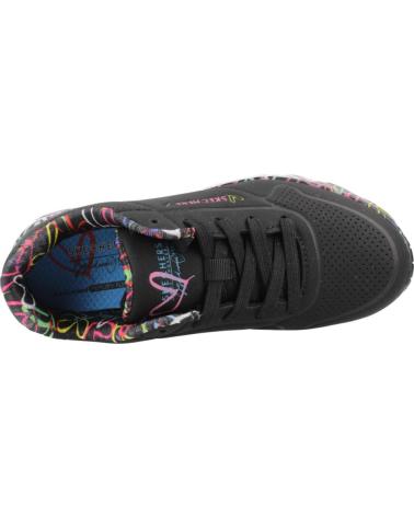 Sneaker für Mädchen SKECHERS ZAPATILLAS NINA MODELO UNO LITE COLOR NEGRO BKMT