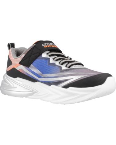 Sportivo per Bambino SKECHERS ZAPATILLAS NINO MODELO FLEX-GLOW ULTRA COLOR PLATA BKSL