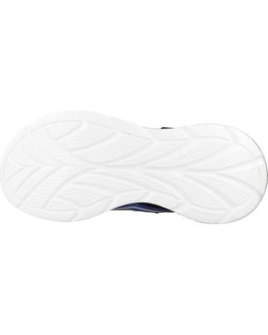 Sportivo per Bambino SKECHERS ZAPATILLAS NINO MODELO FLEX-GLOW ULTRA COLOR PLATA BKSL
