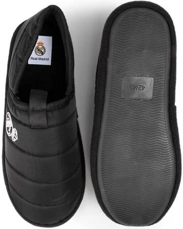 Deportivas de Hombre MARPEN ZAPATILLAS REAL MADRID CF OFICIALES TEMPORADA 24-25 ACOLCHAD NEGRO