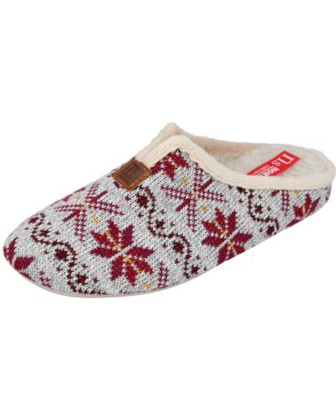 Woman House slipers L&R SHOES LR SHOES 36-191 ZAPATILLASDE CASA PARA MUJER BURDEOS