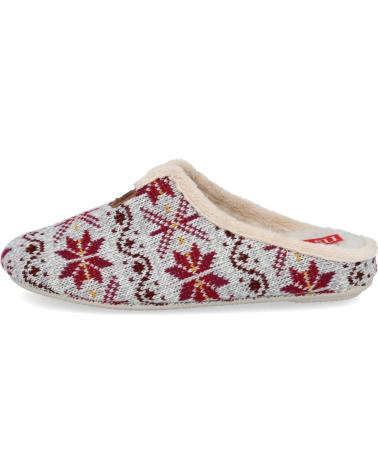 Woman House slipers L&R SHOES LR SHOES 36-191 ZAPATILLASDE CASA PARA MUJER BURDEOS