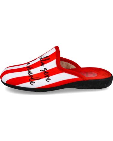 Pantufas de Homem L&R SHOES LR SHOES 2050 ZAPATILLAS DE CASA HOMBRE BLANCO-ROJO