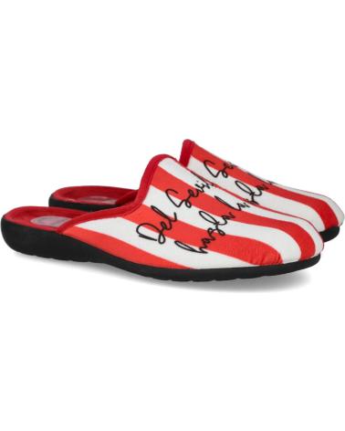 Pantufas de Homem L&R SHOES LR SHOES 2050 ZAPATILLAS DE CASA HOMBRE BLANCO-ROJO
