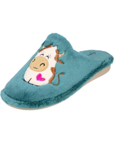 Pantofole per Donna GARZON P204-275 ZAPATILLAS DE CASA PARA MUJER OLIVA