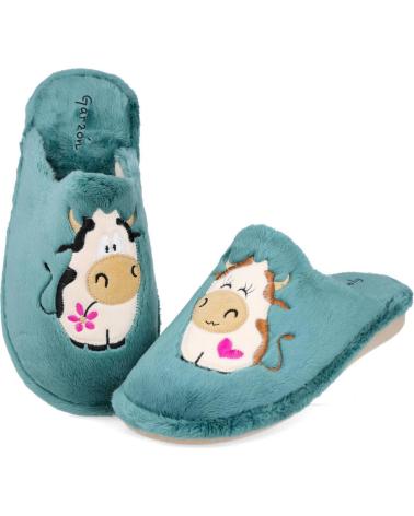 Pantofole per Donna GARZON P204-275 ZAPATILLAS DE CASA PARA MUJER OLIVA