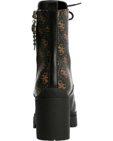 Botines de Mujer GUESS ANFIBIO CABRA LOGO 4G NEGRO