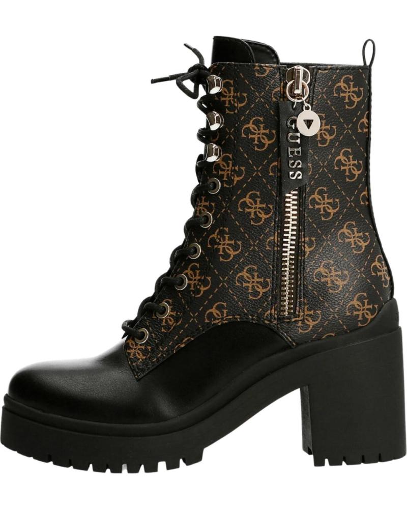 Botines de Mujer GUESS ANFIBIO CABRA LOGO 4G NEGRO