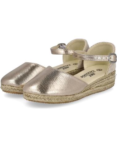 Zapatos de cuña de Niña BUBBLE BOBBLE 442-11 ALPARGATAS ESPARTO NINA ORO