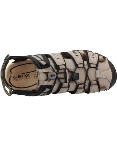 GEOX SANDALIAS 080-U4524C 000EK U S STRADA C - NBK SINT EN NEGRO C6738 LT TAUPE