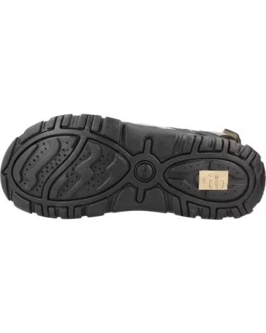 GEOX SANDALIAS 080-U4524C 000EK U S STRADA C - NBK SINT EN NEGRO C6738 LT TAUPE
