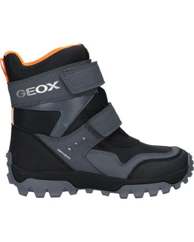 girl and boy boots GEOX J36FRC 0FUCE J HIMALAYA BOY B ABX C0038 BLACK-ORANGE