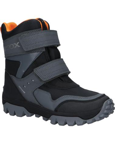 girl and boy boots GEOX J36FRC 0FUCE J HIMALAYA BOY B ABX C0038 BLACK-ORANGE