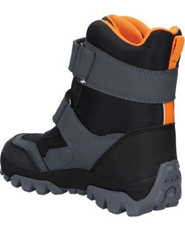 girl and boy boots GEOX J36FRC 0FUCE J HIMALAYA BOY B ABX C0038 BLACK-ORANGE