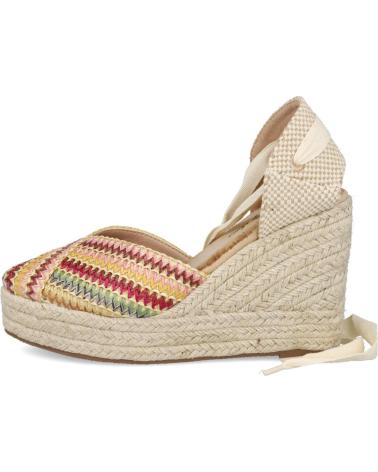 Zapatos de cuña per Donna L&R SHOES LR SHOES 5108 ALPARGATAS DE ESPARTO CON CINTAS PARA MUJER MULTICOLOR